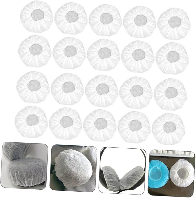 Balacoo 50 Pairs Disposable Non Woven Headset Covers Sweat Dust Resistant Hygienic Protection - Image 2